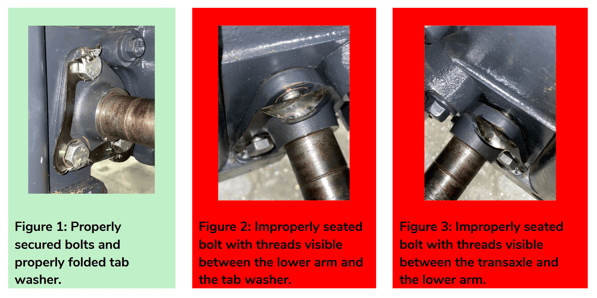 Visually inspecting 3-point hitch fittings